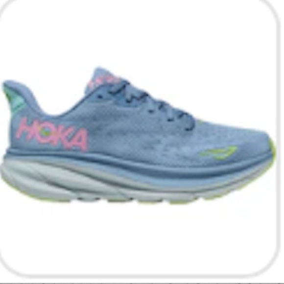 Women's Hoka Clifton 9 Running Shoe, Size 5 D- Wide, Dusk/Pink Twilight - Picture 1 of 6